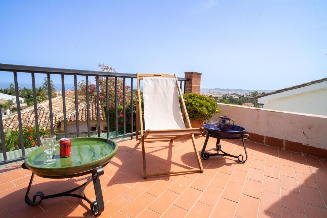 Casa Ancladero Big Rooftop Terrace, 2 Bedroom Guesthouse W Garden And View Fuengirola Exterior photo