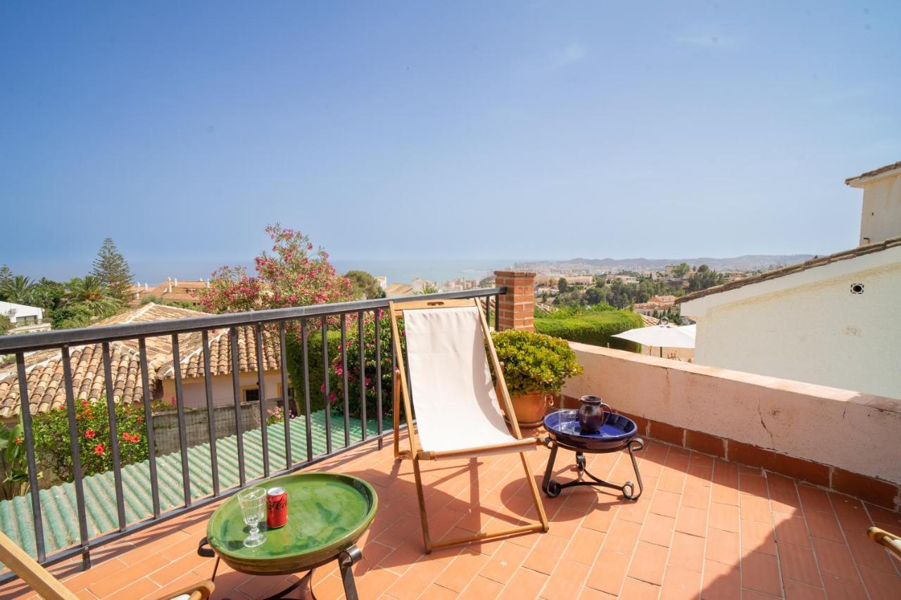 Casa Ancladero Big Rooftop Terrace, 2 Bedroom Guesthouse W Garden And View Fuengirola Exterior photo