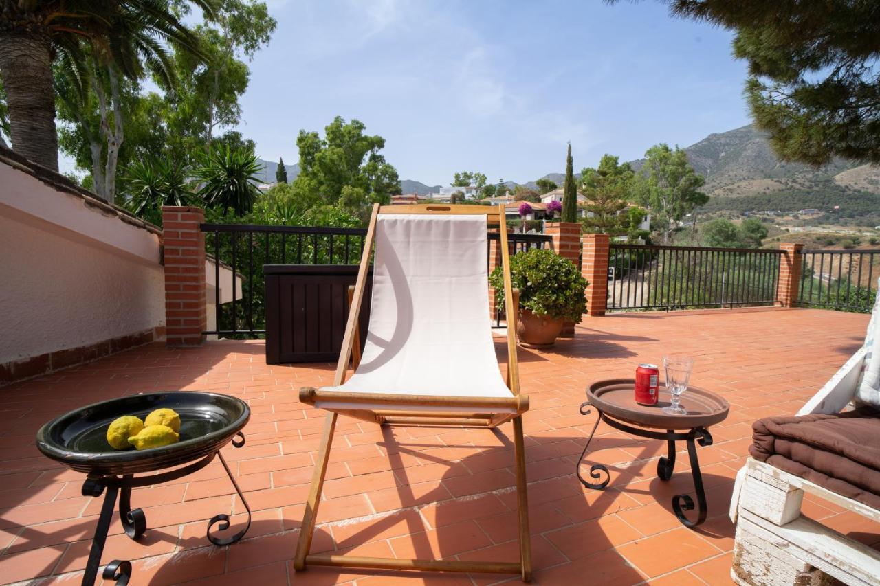 Casa Ancladero Big Rooftop Terrace, 2 Bedroom Guesthouse W Garden And View Fuengirola Exterior photo