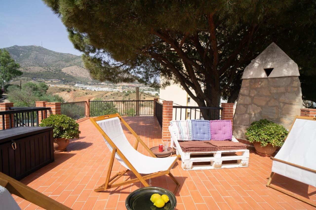 Casa Ancladero Big Rooftop Terrace, 2 Bedroom Guesthouse W Garden And View Fuengirola Exterior photo